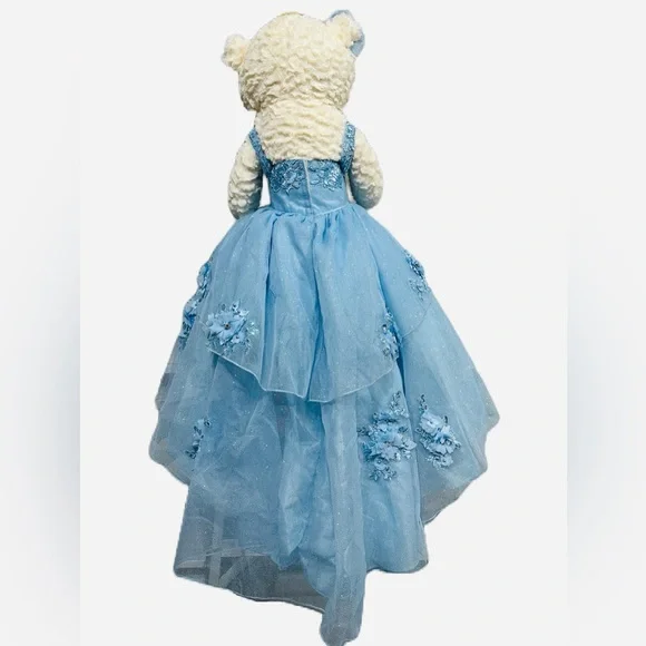 Quinceanera Teddy Bear Dress,‎ Custom made Teddy Bear Blue Gown Dress NEW - Picture 2 of 7